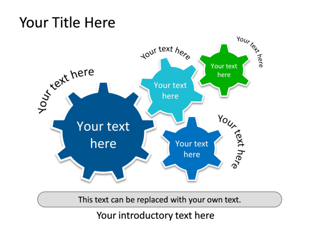 powerpoint slide gear diagram 4 gears blue green 751 1 powerpoint gears