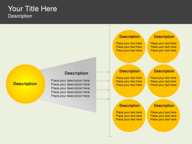 powerpoint slide horizontal hierarchy diagram 7 circles horizontal hierarchy