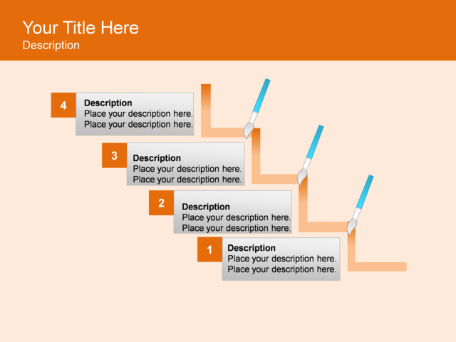 powerpoint slide step up process diagram brushes 4 steps Dance Diagram powerpoint slide step up process diagram brushes 4 steps orange 3116 2
